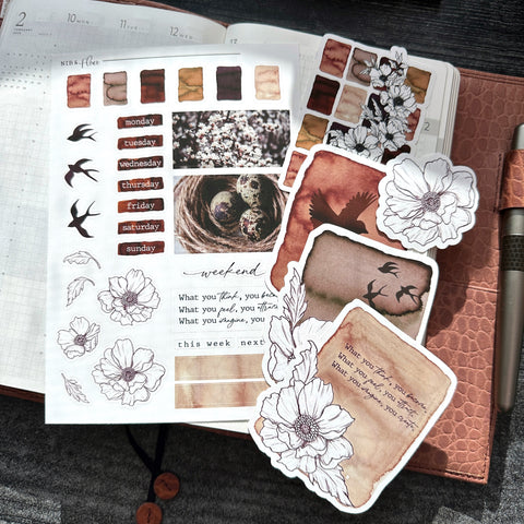 Neutral Florals Journaling Bundle